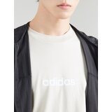 Adidas Tehnička sportska majica 'Essentials Linear' svijetlosiva / bijela | shoptok.hr