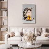  Slika - Gourmand Raccoon (1 Part) Vertical 60x90 Na talijanskom platnu | shoptok.hr