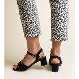 D/CEO Black sandals on a block heel Millo | shoptok.hr