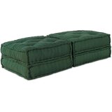  Modularna Poufa 2 kosa Zelena Tkanina, (22045913) | Shoptok.si