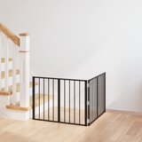  Vrata za pse 2 pcs Crna 80 x 60 cm Cinkani čelik | Eponuda.ba