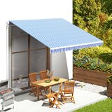  Zamjenska tkanina za tendu plavo-bijela 4 x 3,5 m | shoptok.hr