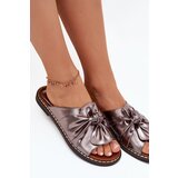 Boto Ladies Slippers On Flat Sole Graphite Nelvira | shoptok.hr