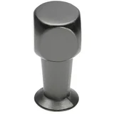 Gumb za pohištvo (Vrsta pohištvenega ročaja: Gumb, Do x Š x V: 10 x 10 x 22 mm, Jeklo, Črna)