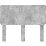  Uzglavlje s uzglavljem Betonski sivi 135 cm Konstruirano drvo | shoptok.hr