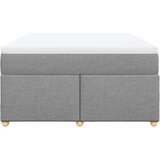 vidaXL Box spring posteljni z vzmetnico svetlo siv 140x190 cm blago | Shoptok.si
