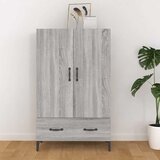  Visoka komoda boja hrasta sonome 70x31x115 cm konstruirano drvo Siva | shoptok.hr