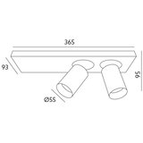  LED plafonsko spot svetlo BERGEN 2xLED/11W/230V | Eponuda.com
