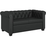 Dvosjed i trosjed Chesterfield od umjetne kože smeđi | shoptok.hr