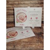  Vabilo za krst z angelčkom in sliko otroka, roza REK07 | Shoptok.si