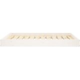  Krevet za pse bijeli 101,5 x 74 x 9 cm od masivne borovine | shoptok.hr