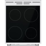 Gorenje GEC5A41WG električni štednjak, 50 cm, bijeli, silvermatte emajl, funkcija pizza, funkcija brzog predgrijavanja, 62 l | shoptok.hr