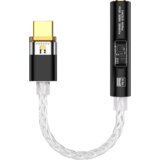 INF BA23 USB-C na 3,5 mm avdio vtičnico z vgrajenim DAC-om Black, (21838503) Cene