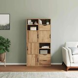 Bočni ormarići 4 kom ODDA 40x24x79 cm puno drvo bor | shoptok.hr