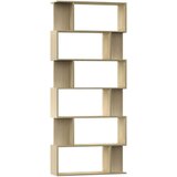 Ormarić za knjige / pregrada boja hrasta 80x24x192 cm iverica | shoptok.hr