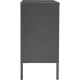  Komoda antracit 75 x 35 x 70 cm od čelika i kaljenog stakla | shoptok.hr