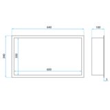 REA Bath bathroom shelf 30x60 brush copper | Shoptok.si