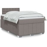  Krevet s oprugama i madracem smeđesivi 120 x 190 cm od tkanine | shoptok.hr