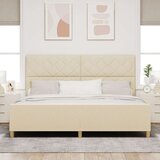 vidaXL okvir za krevet krem 200x200 cm tekstil | shoptok.hr