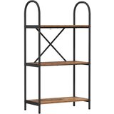 vidaXL Knjižna polica Star les 60 x 30 x 109 cm Konstruiran les | Shoptok.si