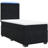  Box spring krevet s madracem crni 100x200 cm baršunasti | shoptok.hr