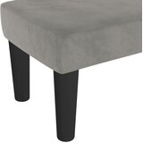  Klupa svjetlosiva 70 x 30 x 30 cm baršunasta | shoptok.hr