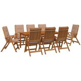  9-dijelni vrtni blagovaonski set 9 kom. Prirodna | shoptok.hr