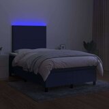  Krevet s oprugama i madracem LED plavi 120 x 190 cm od tkanine | shoptok.hr