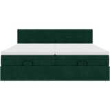  Okvir kreveta s madracima tamnozeleni 200x200cm baršunasti | shoptok.hr