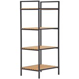 XORA regal 39/95/32,5 cm rjava, naravne barve, črna | Shoptok.si