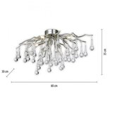 PAUL NEUHAUS 8090-55 - Plafonski luster ICICLE za površinsku montažu 4xG9/40W/230V 30x60 cm hrom | Eponuda.com