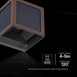  LED solarno zidno svetlo sa senzorom LED/9W/3,7V 3000/4000/6000K IP65 2600mAh braon | Eponuda.com