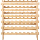  Modularni stalak za vino od 48 boca koji se može složiti stalak za vino od bambusa, 6 razina | shoptok.hr