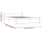  Posteljni okvir iz trdnega lesa 120x200 cm, (20643778) | Shoptok.si