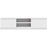 TV ormarić bijeli 140 x 40 x 35,5 cm od konstruiranog drva | shoptok.hr