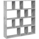 vidaXL Knjižna omara betonsko siva 132x29x141,5 cm inženirski les | Shoptok.si