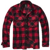 Brandit Jeff Fleece Shirt Long Sleeve red/black Cijene