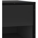  Klupa za cipele crna 60x40x53,5 cm izrađena od drveta i metala | shoptok.hr