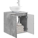  Umivaonik s policom Betonska siva 49,5 x 35 x 63 cm | shoptok.hr