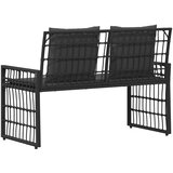  Vanjska klupa Jednobojno Crna i tamno siva 116 x 55 x 82 cm | shoptok.hr