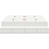 vidaXL krevet s prostorom za pohranu bijeli 140x200 cm | shoptok.hr