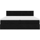 vidaXL otomanski okvir kreveta s madracima crni 200x200cm baršunasti | shoptok.hr