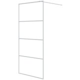 Furnova Pregrada za tuš bela 90x195 cm prozorno ESG steklo, (21917976) | Shoptok.si