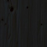  Uzglavlje za krevet crno 125 5 x 4 x 100 cm od masivne borovine | shoptok.hr