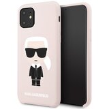 Karl Lagerfeld originalen ovitek KLHCPN61SLFKPI za iphone 11 roza silikonska zaščita - full body iconic Cene