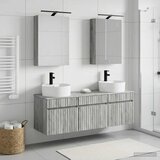  Set ormarića za kupaonicu 5 kom. Siva Sonoma Konstruirano drvo | shoptok.hr