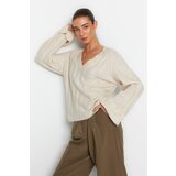 Trendyol Sweater - Beige - Regular fit Cijene