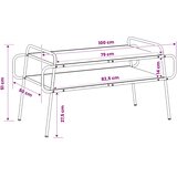  Stolić za kavu Staro drvo 100 x 50 x 51 cm Konstruirano drvo | shoptok.hr