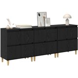  Stranske omare 3 pcs Črna Orehovina 60 x 35 x 70 cm, (5000107877) | Shoptok.si