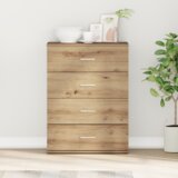 vidaXL Ormarić / Komoda s ladicama s pohranom Umjetnička hrastovina 60 x 39 x 80 cm | shoptok.hr